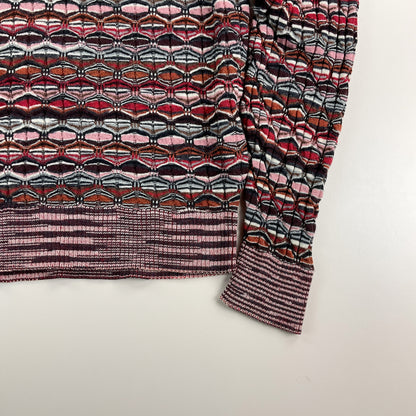 Missoni 90s 1/4 Zip Sweatshirt - Damen/48-MISSONI-olesstore-vintage-secondhand-shop-austria-österreich