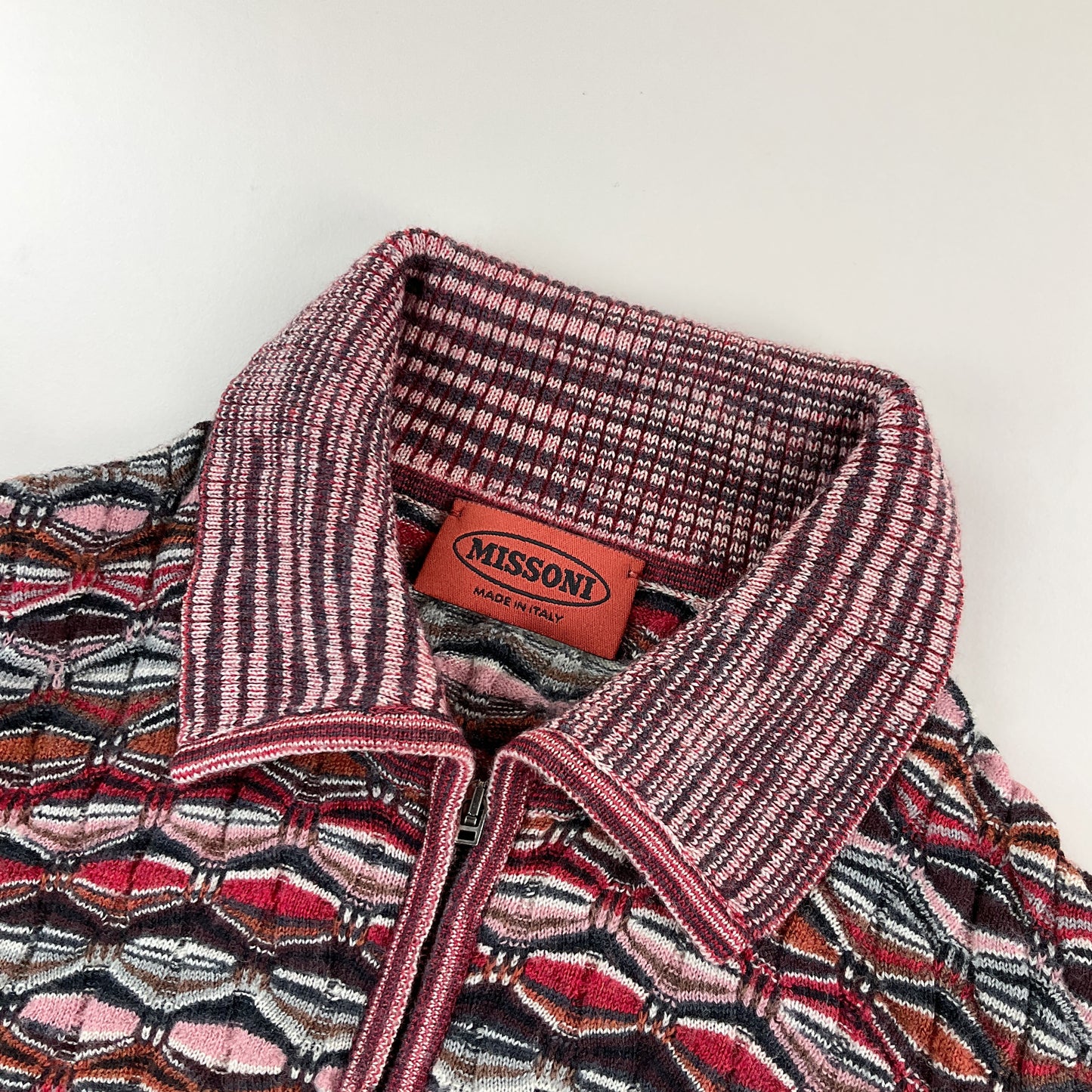 Missoni 90s 1/4 Zip Sweatshirt - Damen/48-MISSONI-olesstore-vintage-secondhand-shop-austria-österreich