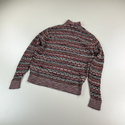 Missoni 90s 1/4 Zip Sweatshirt - Damen/48-MISSONI-olesstore-vintage-secondhand-shop-austria-österreich