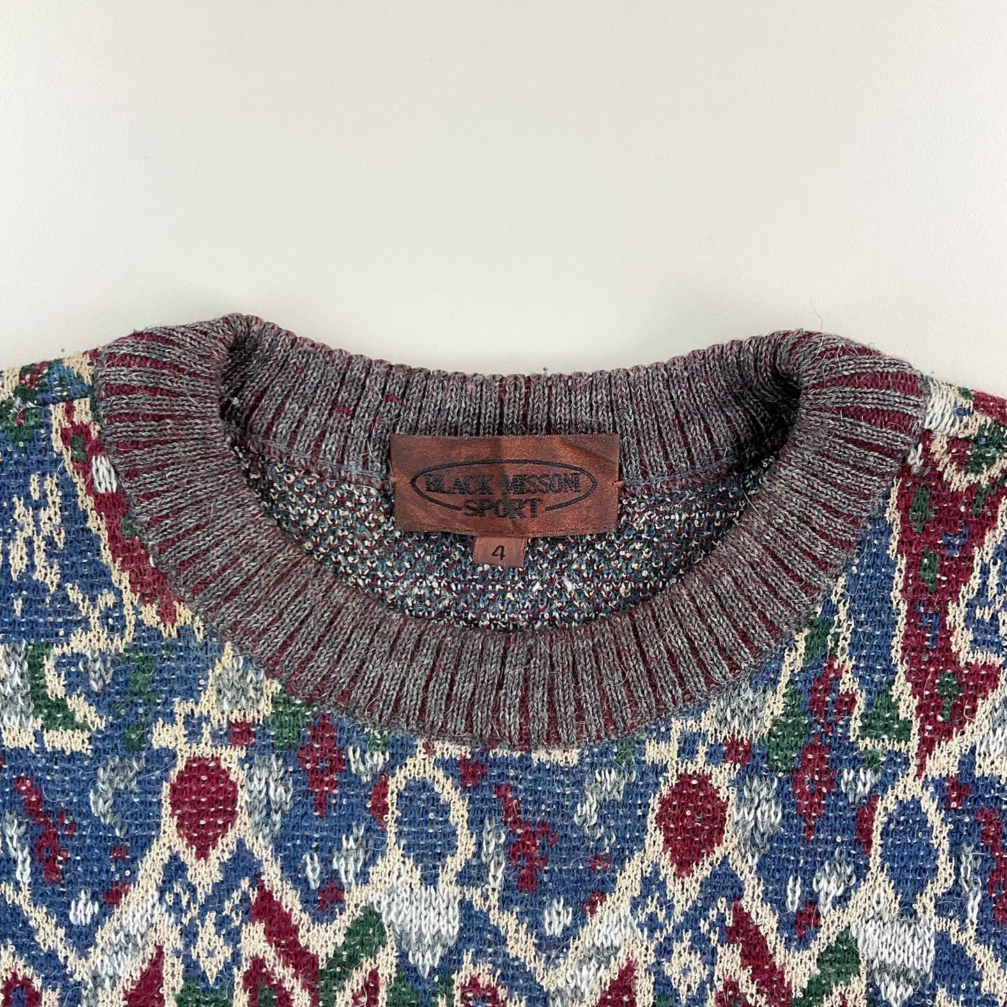 Black Missoni Sport 90s Sweatshirt - 4/Medium-MISSONI-olesstore-vintage-secondhand-shop-austria-österreich