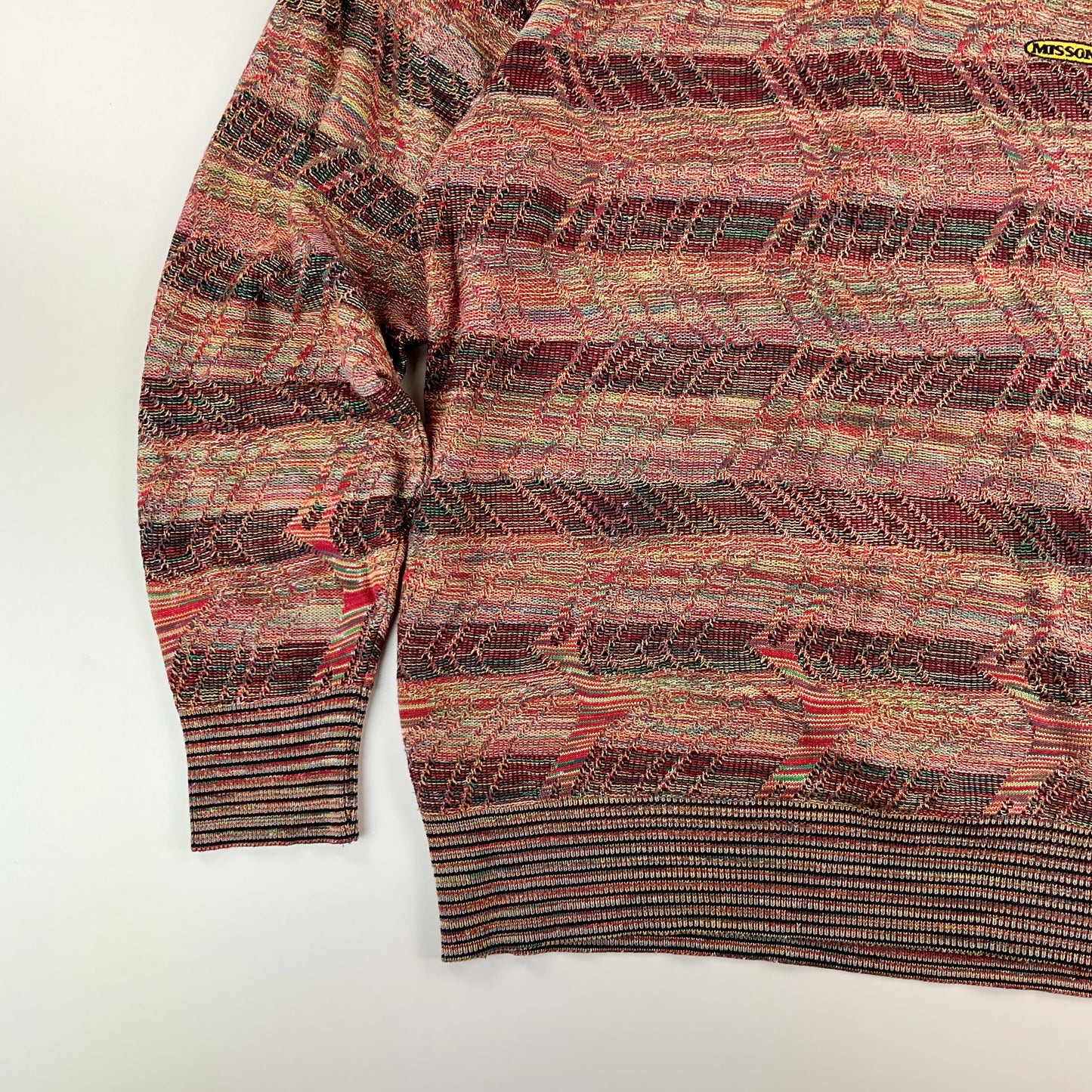 Missoni Colossal 90s Polo Button Up Sweatshirt - Large-MISSONI-olesstore-vintage-secondhand-shop-austria-österreich