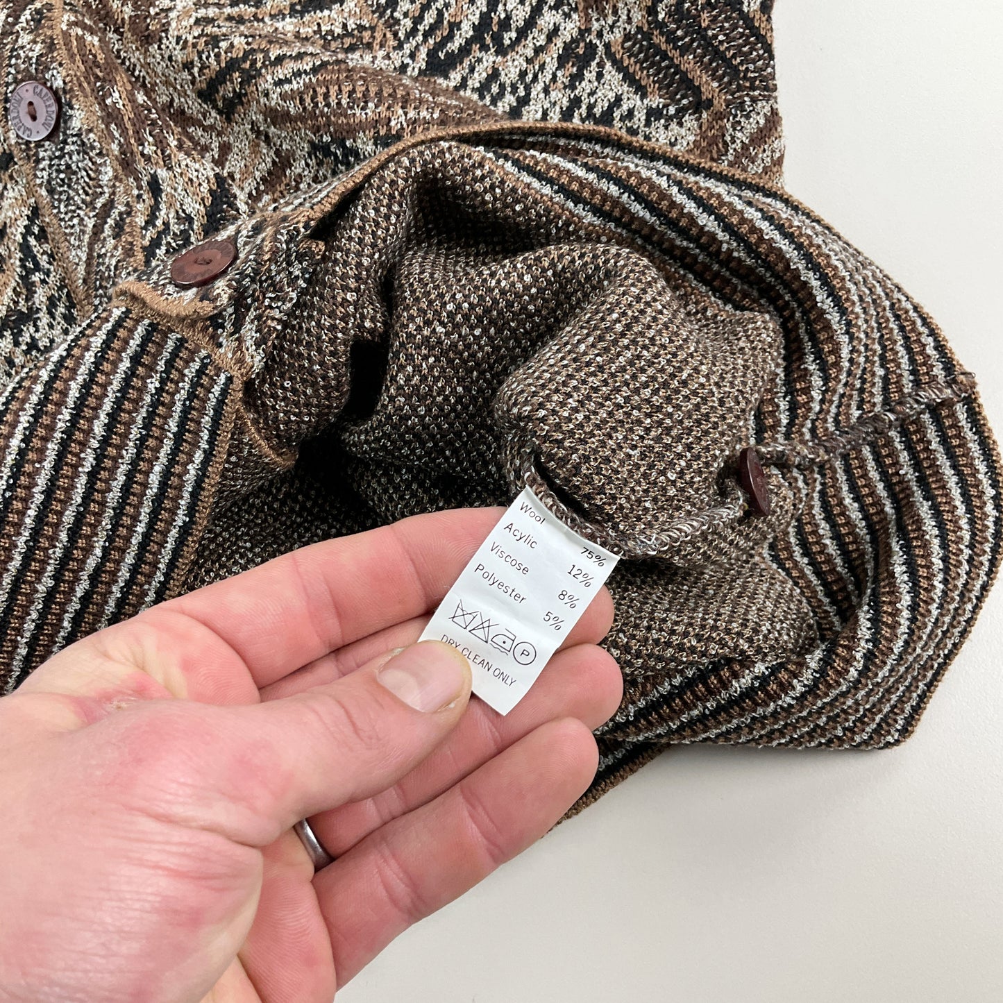 Missoni 90s Caperdoni Cardigan - Medium-MISSONI-olesstore-vintage-secondhand-shop-austria-österreich