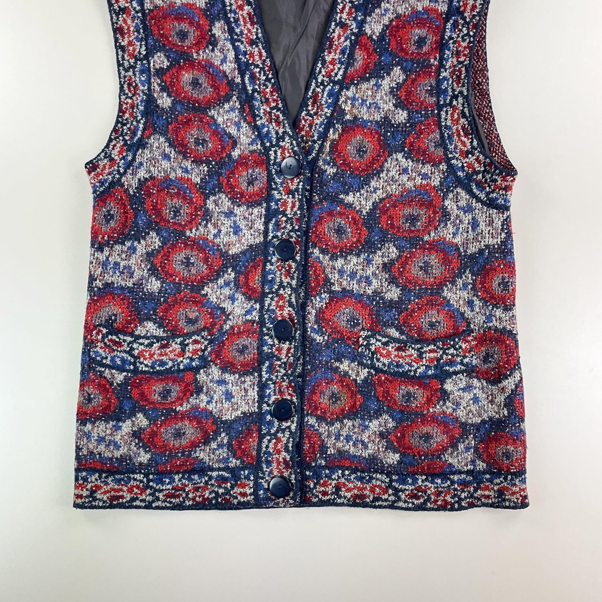 Missoni Sport 90s Weste - Large-MISSONI-olesstore-vintage-secondhand-shop-austria-österreich