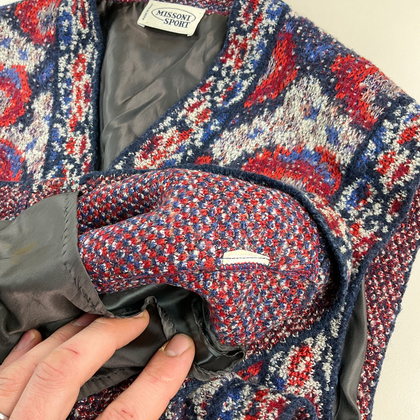 Missoni Sport 90s Weste - Large-MISSONI-olesstore-vintage-secondhand-shop-austria-österreich