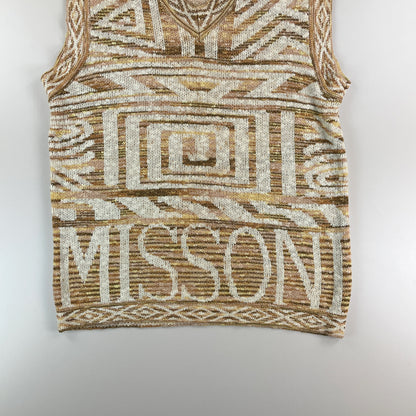 Missoni Sport 90s Weste Gelb - Large-MISSONI-olesstore-vintage-secondhand-shop-austria-österreich