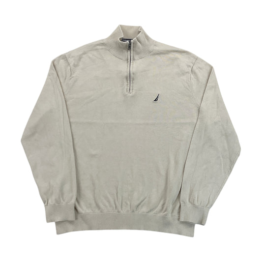 Nautica 1/4 Zip Sweatshirt - XL-NAUTICA-olesstore-vintage-secondhand-shop-austria-österreich