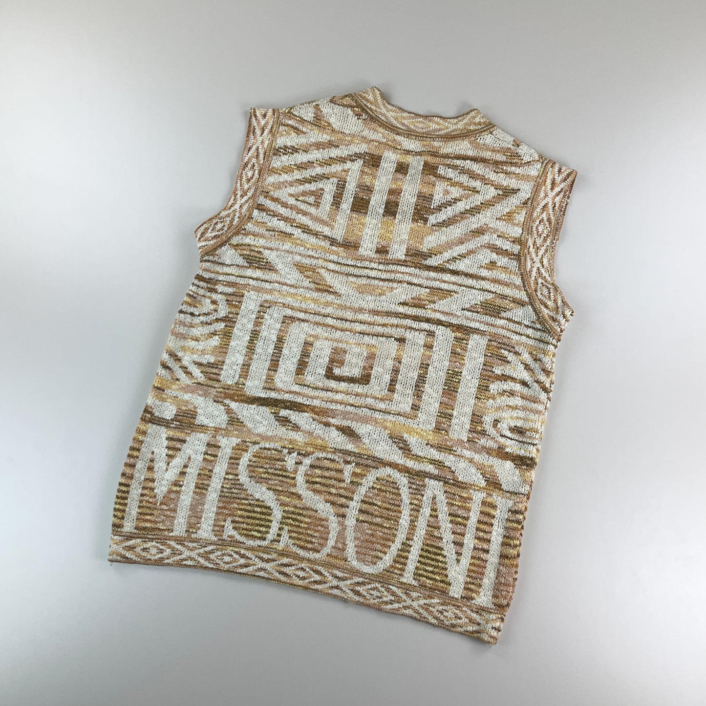 Missoni Sport 90s Weste Gelb - Large-MISSONI-olesstore-vintage-secondhand-shop-austria-österreich