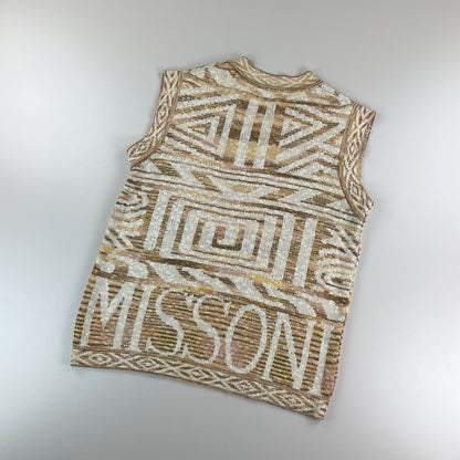 Missoni Sport 90s Weste Gelb - Large-MISSONI-olesstore-vintage-secondhand-shop-austria-österreich