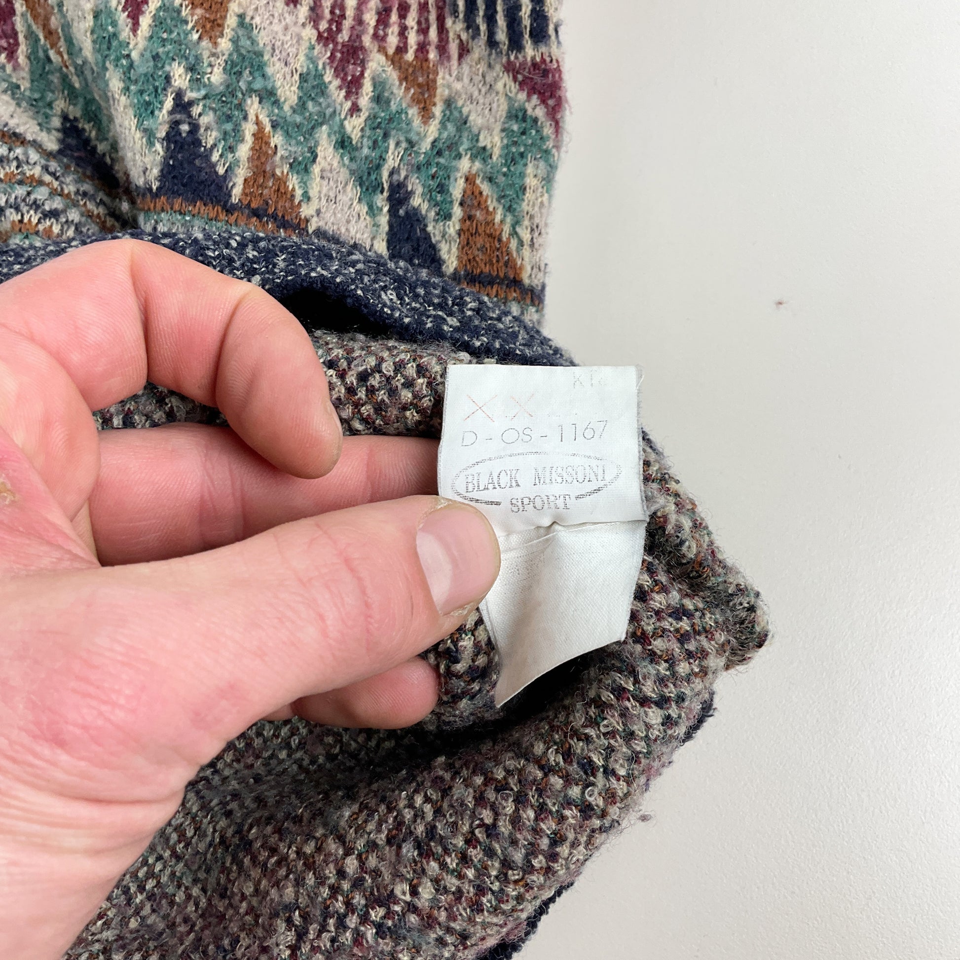 Black Missoni Sport 90s Sweatshirt - 5/Large-MISSONI-olesstore-vintage-secondhand-shop-austria-österreich