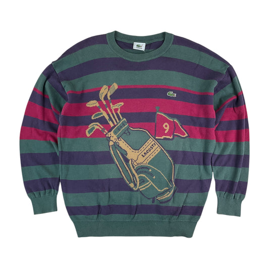 Lacoste 90s Tennis Graphic Sweatshirt - 4/Medium-LACOSTE-olesstore-vintage-secondhand-shop-austria-österreich