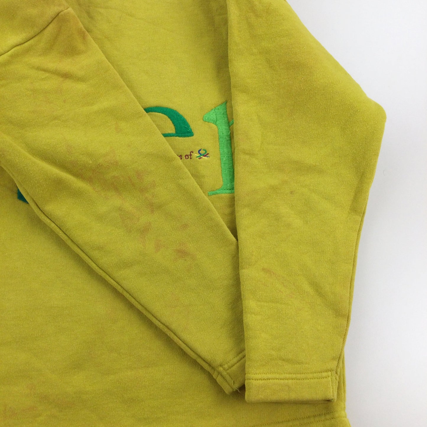 Benetton 90s Spellout Sweatshirt - Small-BENETTON-olesstore-vintage-secondhand-shop-austria-österreich
