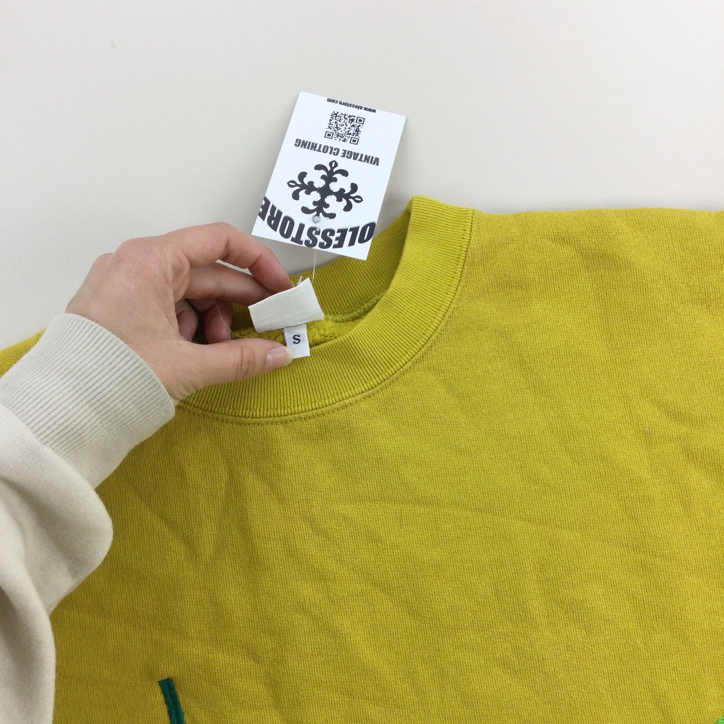 Benetton 90s Spellout Sweatshirt - Small-BENETTON-olesstore-vintage-secondhand-shop-austria-österreich