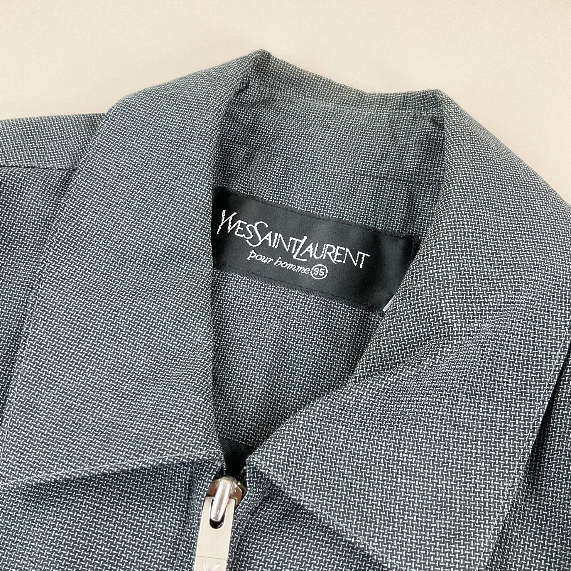 Yves Saint Laurent Harrington Jacke - Medium-YSL-olesstore-vintage-secondhand-shop-austria-österreich