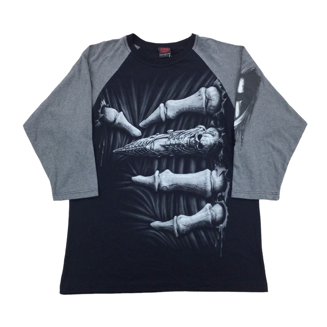 Spiral Graphic Longsleeve T-Shirt - Large-Spiral-olesstore-vintage-secondhand-shop-austria-österreich