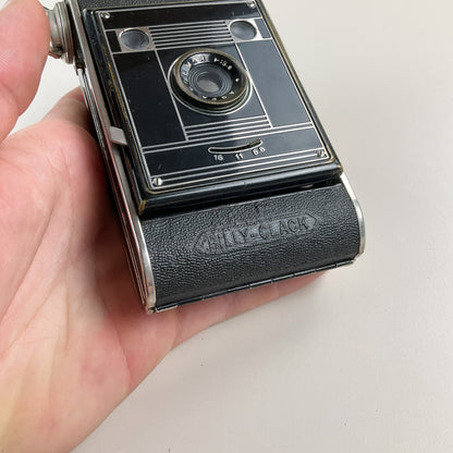Agfa Billy Clack 1930s Rollfilmkamera mit Ledertasche-OLESSTORE-olesstore-vintage-secondhand-shop-austria-österreich
