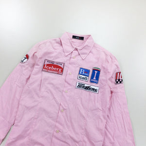 Iceberg Racing Shirt - Small-ICEBERG-olesstore-vintage-secondhand-shop-austria-österreich