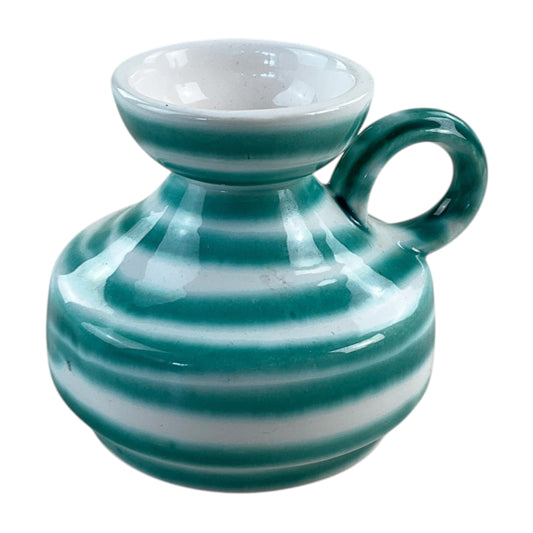 Gmundner Keramik Vase mit Griff Grüngeflammt 9cm-Gmundner Keramik-olesstore-vintage-secondhand-shop-austria-österreich