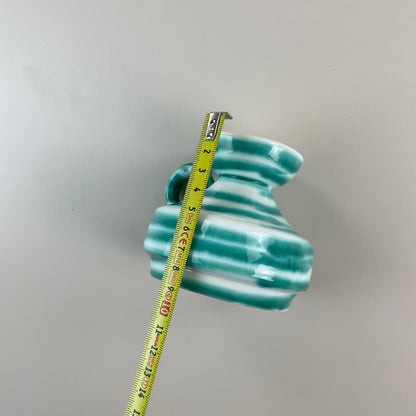Gmundner Keramik Vase mit Griff Grüngeflammt 9cm-Gmundner Keramik-olesstore-vintage-secondhand-shop-austria-österreich