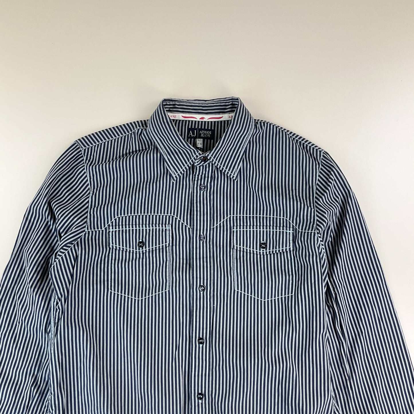 Armani Jeans Y2K Hemd - Large-ARMANI JEANS-olesstore-vintage-secondhand-shop-austria-österreich