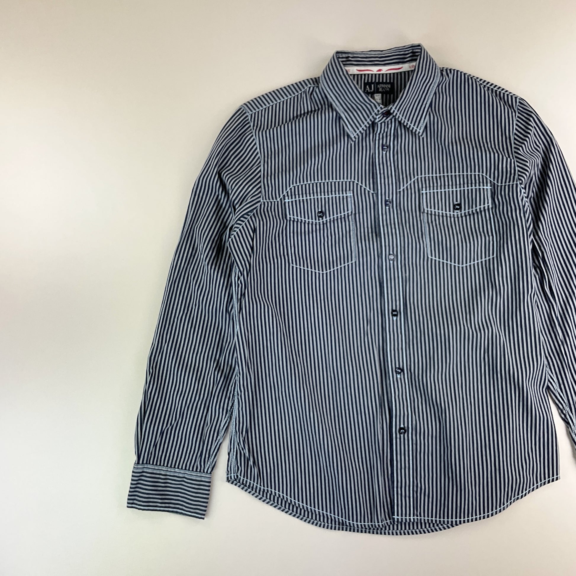 Armani Jeans Y2K Hemd - Large-ARMANI JEANS-olesstore-vintage-secondhand-shop-austria-österreich