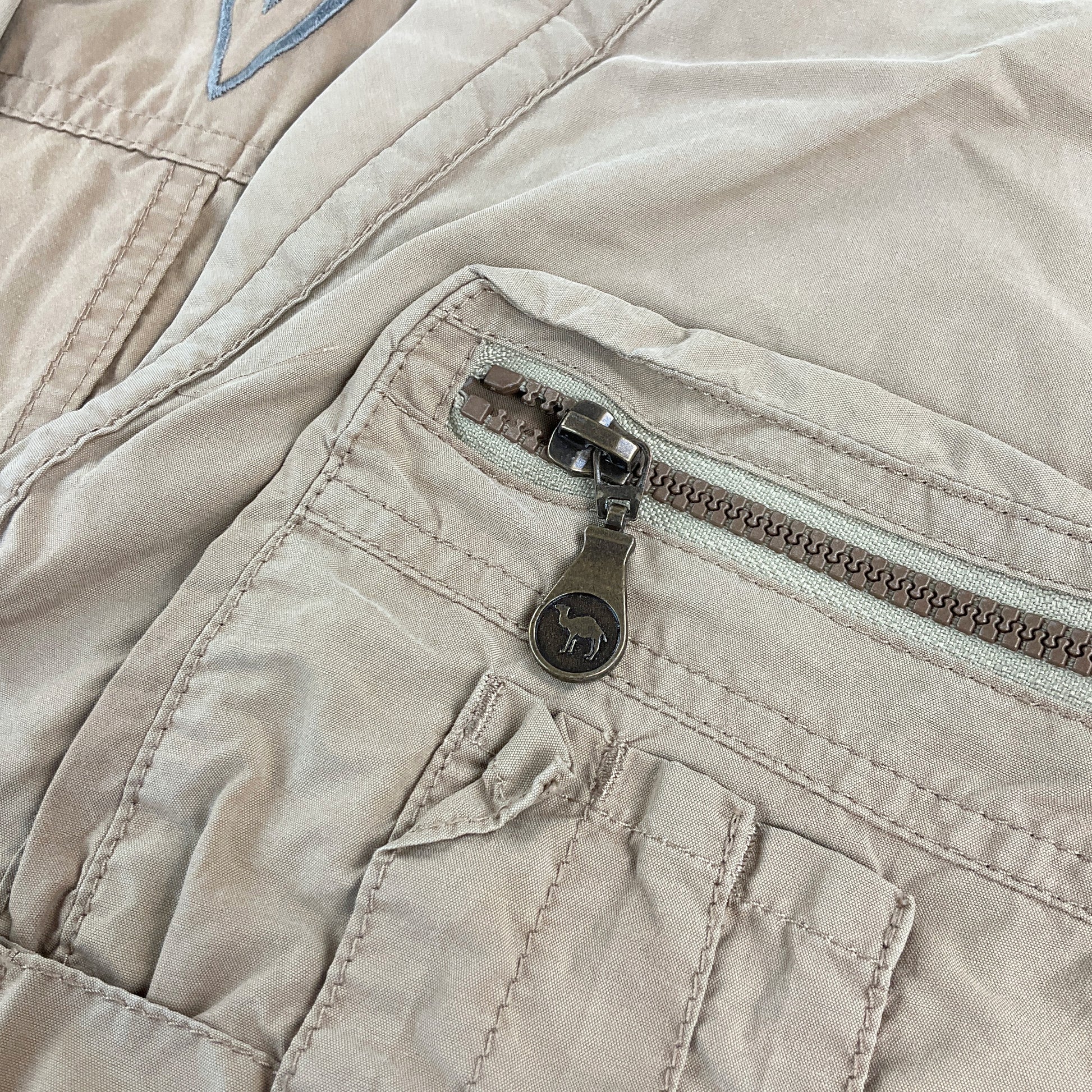 Camel Collection 90s Safari Outdoor Weste - Large-CAMEL-olesstore-vintage-secondhand-shop-austria-österreich