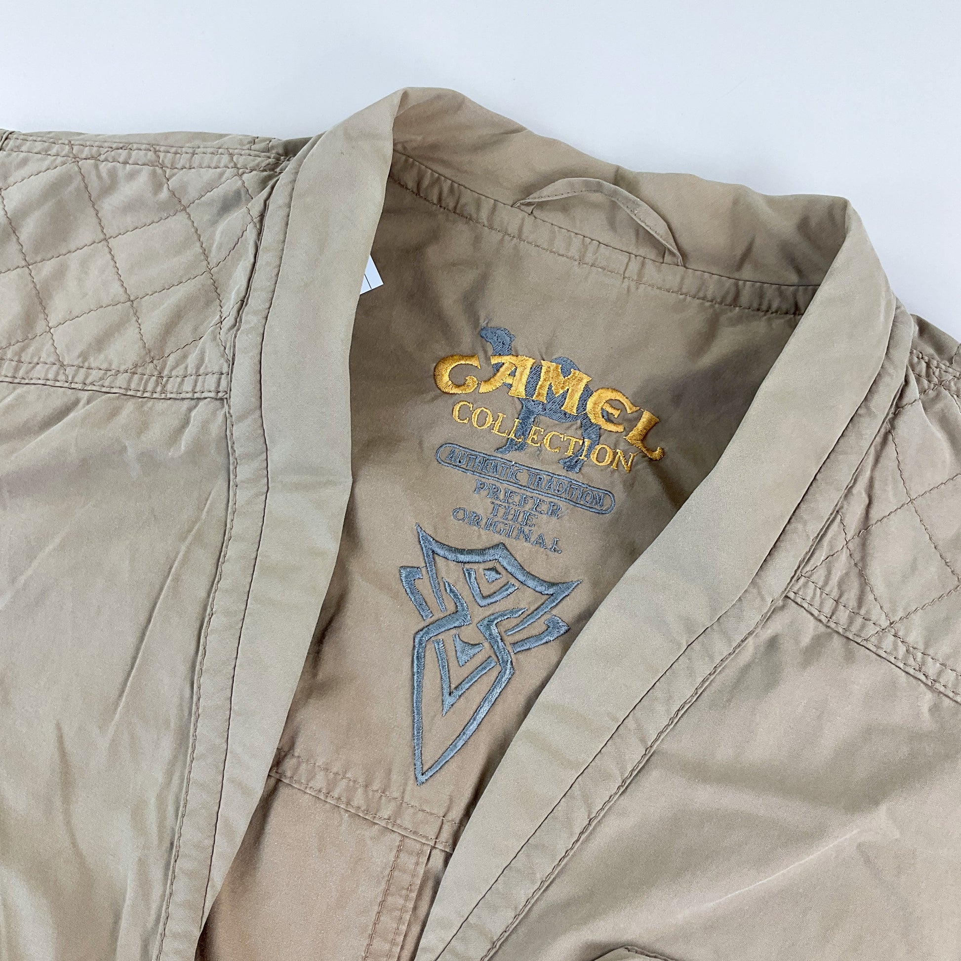 Camel Collection 90s Safari Outdoor Weste - Large-CAMEL-olesstore-vintage-secondhand-shop-austria-österreich