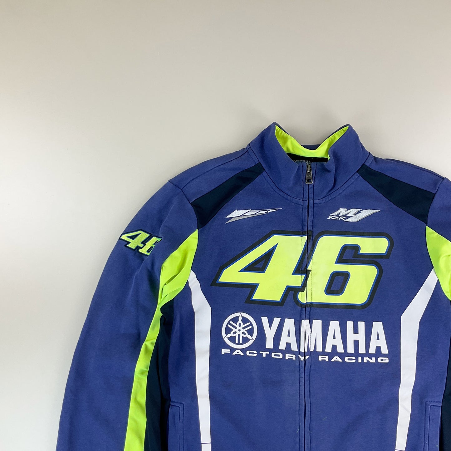 Yamaha Valentino Rossi Zip Sweatshirt - Large-YAMAHA-olesstore-vintage-secondhand-shop-austria-österreich