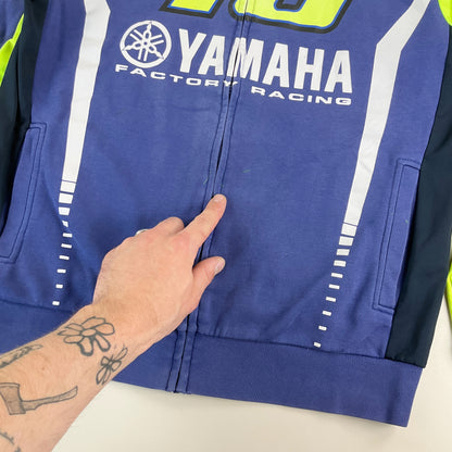 Yamaha Valentino Rossi Zip Sweatshirt - Large-YAMAHA-olesstore-vintage-secondhand-shop-austria-österreich