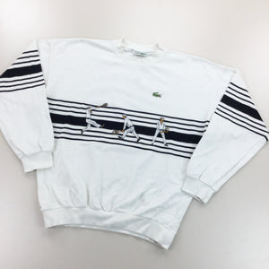Lacoste 90s Tennis Sweatshirt - Large-LACOSTE-olesstore-vintage-secondhand-shop-austria-österreich