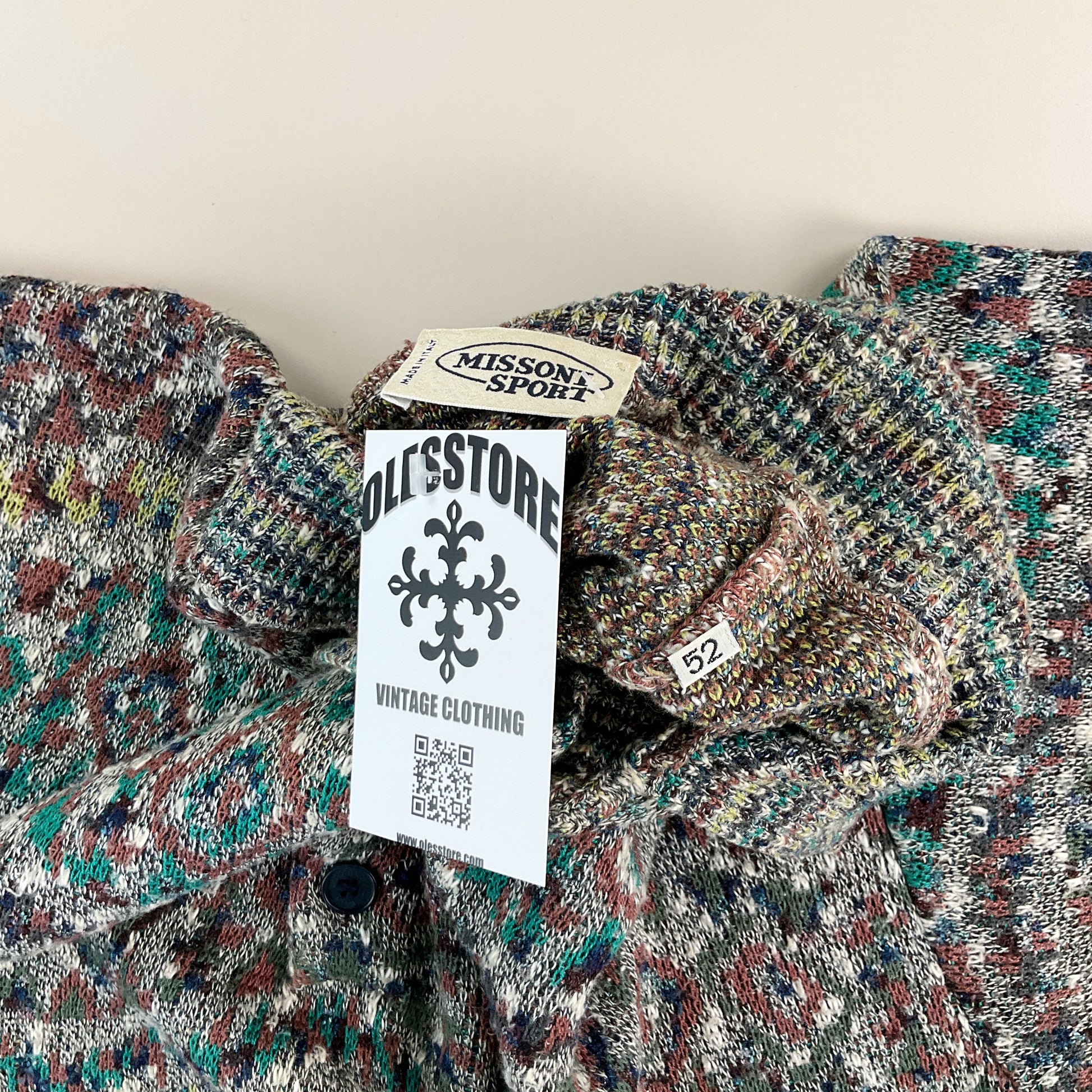 Missoni Sport 90s Sweatshirt - 52/XL-MISSONI-olesstore-vintage-secondhand-shop-austria-österreich