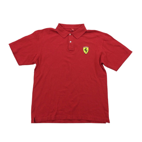 Ferrari x Fila Polo Shirt - Large-FERRARI-olesstore-vintage-secondhand-shop-austria-österreich