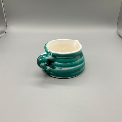 Gmundner Keramik Milchgießer Grüngeflammt Ø7,5 cm-Gmundner Keramik-olesstore-vintage-secondhand-shop-austria-österreich