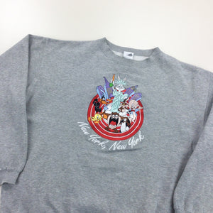 Warner Bros NYC Sweatshirt - Small-WARNER BROS-olesstore-vintage-secondhand-shop-austria-österreich