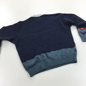 Setball 90s Knit Sweatshirt - Large-SETBALL-olesstore-vintage-secondhand-shop-austria-österreich