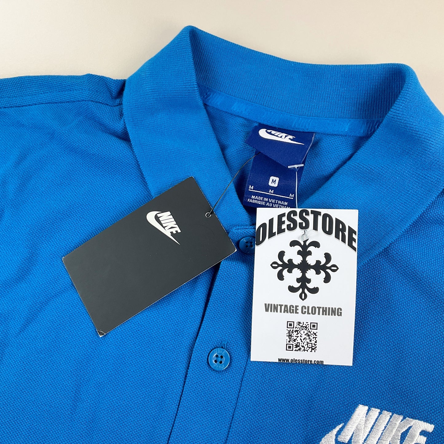 Nike Swoosh Polo Shirt - Medium DS-NIKE-olesstore-vintage-secondhand-shop-austria-österreich