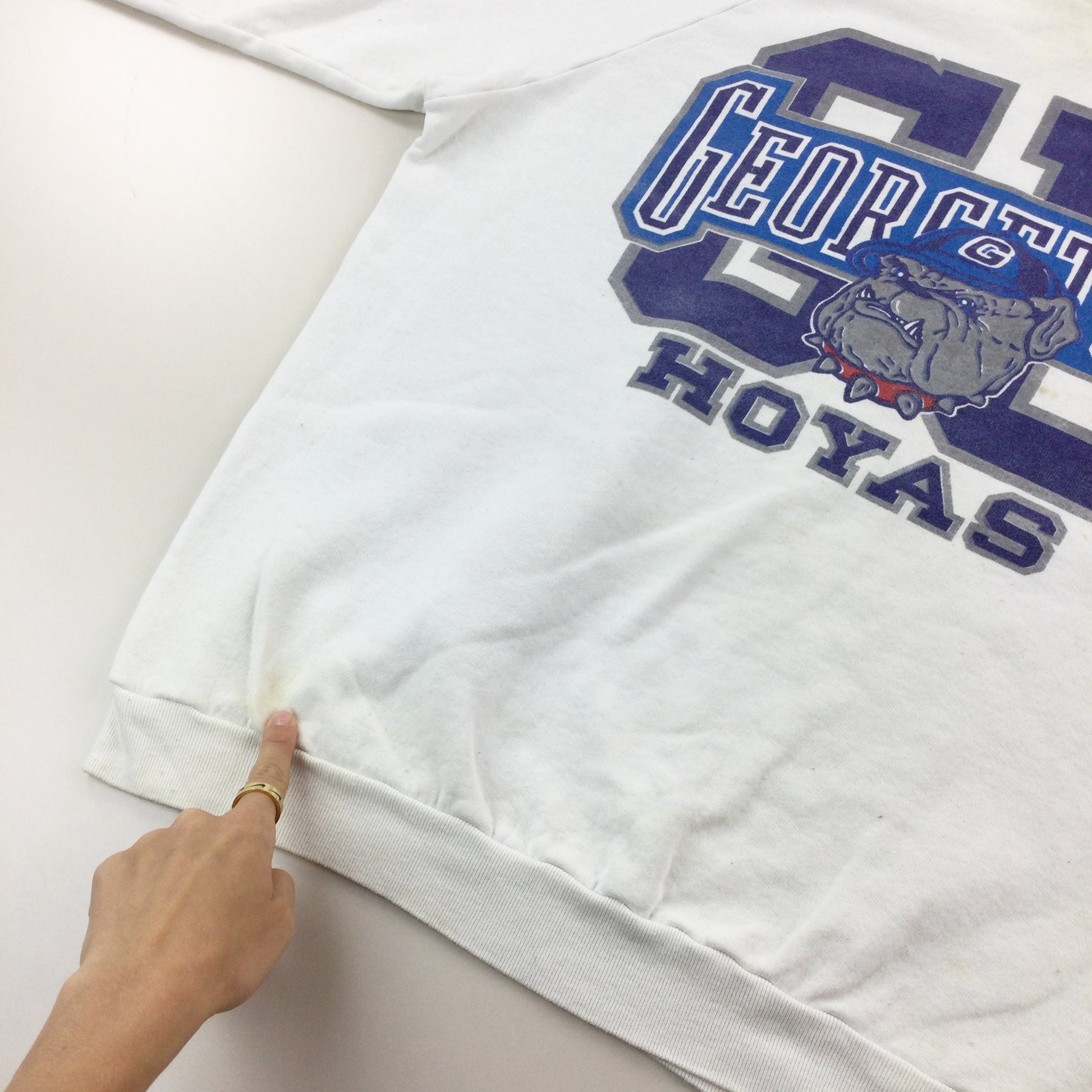 Georgetown Hoyas 90s Sweatshirt - XL-Georgetown University-olesstore-vintage-secondhand-shop-austria-österreich