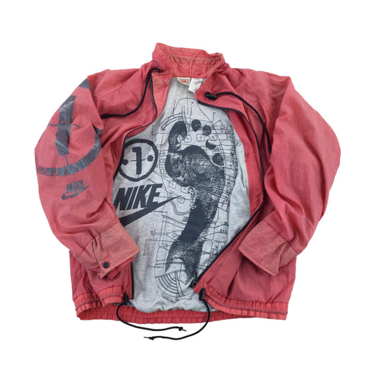 Nike 80s Footprint Jacket - Large-NIKE-olesstore-vintage-secondhand-shop-austria-österreich