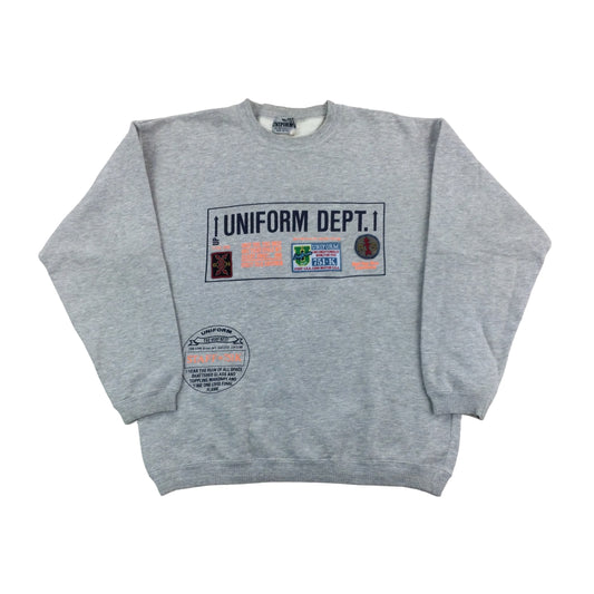 Uniform Dept. 90s Sweatshirt - Medium-UNIFORM-olesstore-vintage-secondhand-shop-austria-österreich