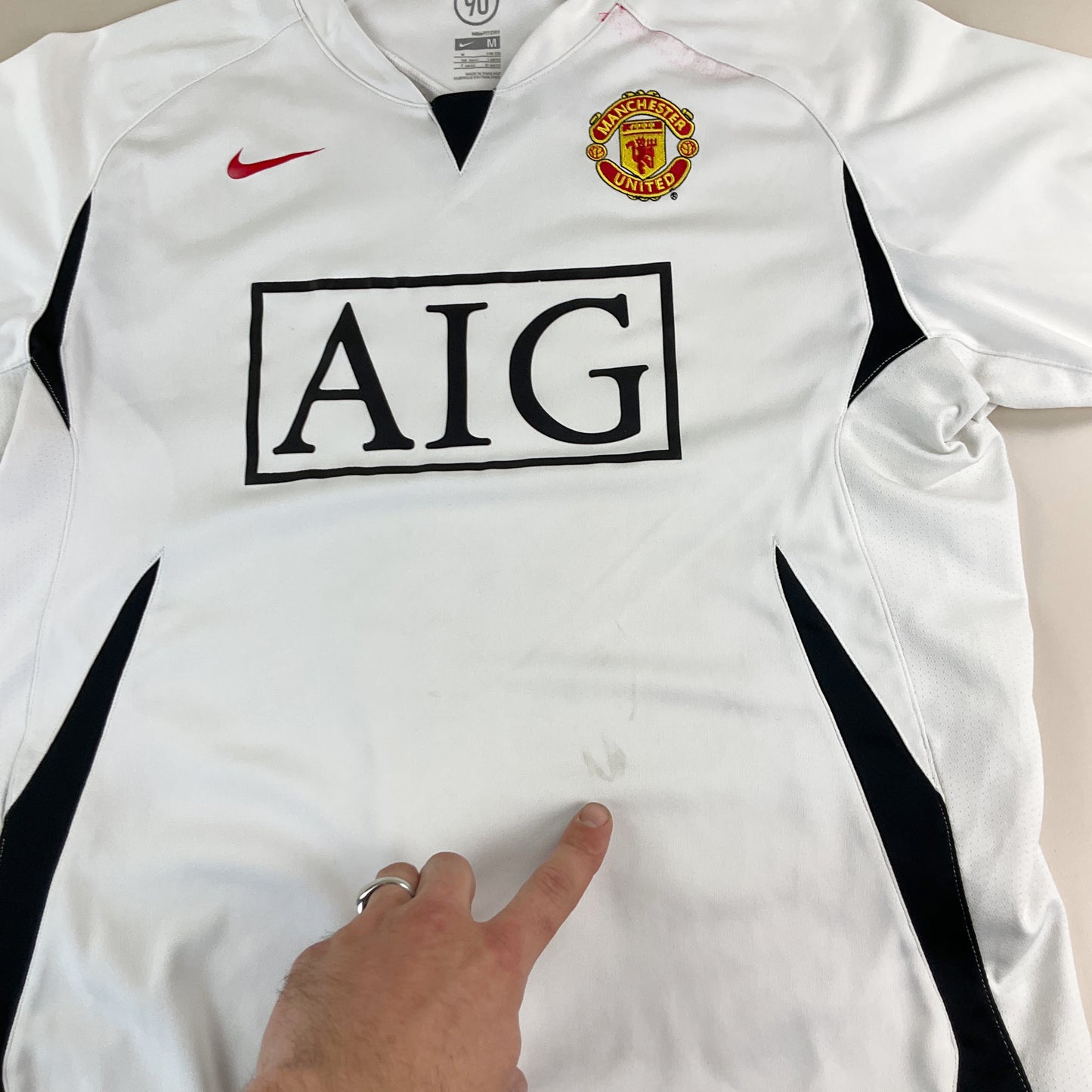 Nike Manchester United 2007 Fußball Trikot - Medium-NIKE-olesstore-vintage-secondhand-shop-austria-österreich