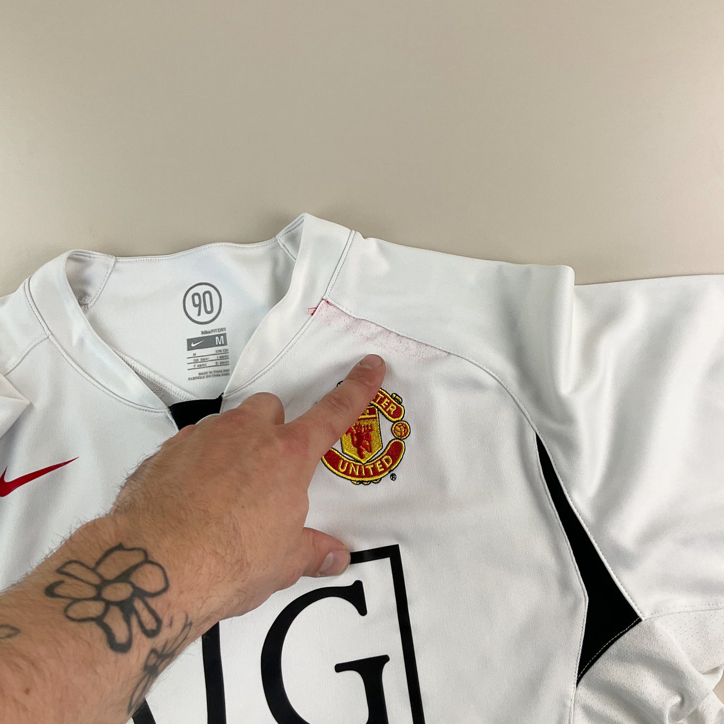 Nike Manchester United 2007 Fußball Trikot - Medium-NIKE-olesstore-vintage-secondhand-shop-austria-österreich