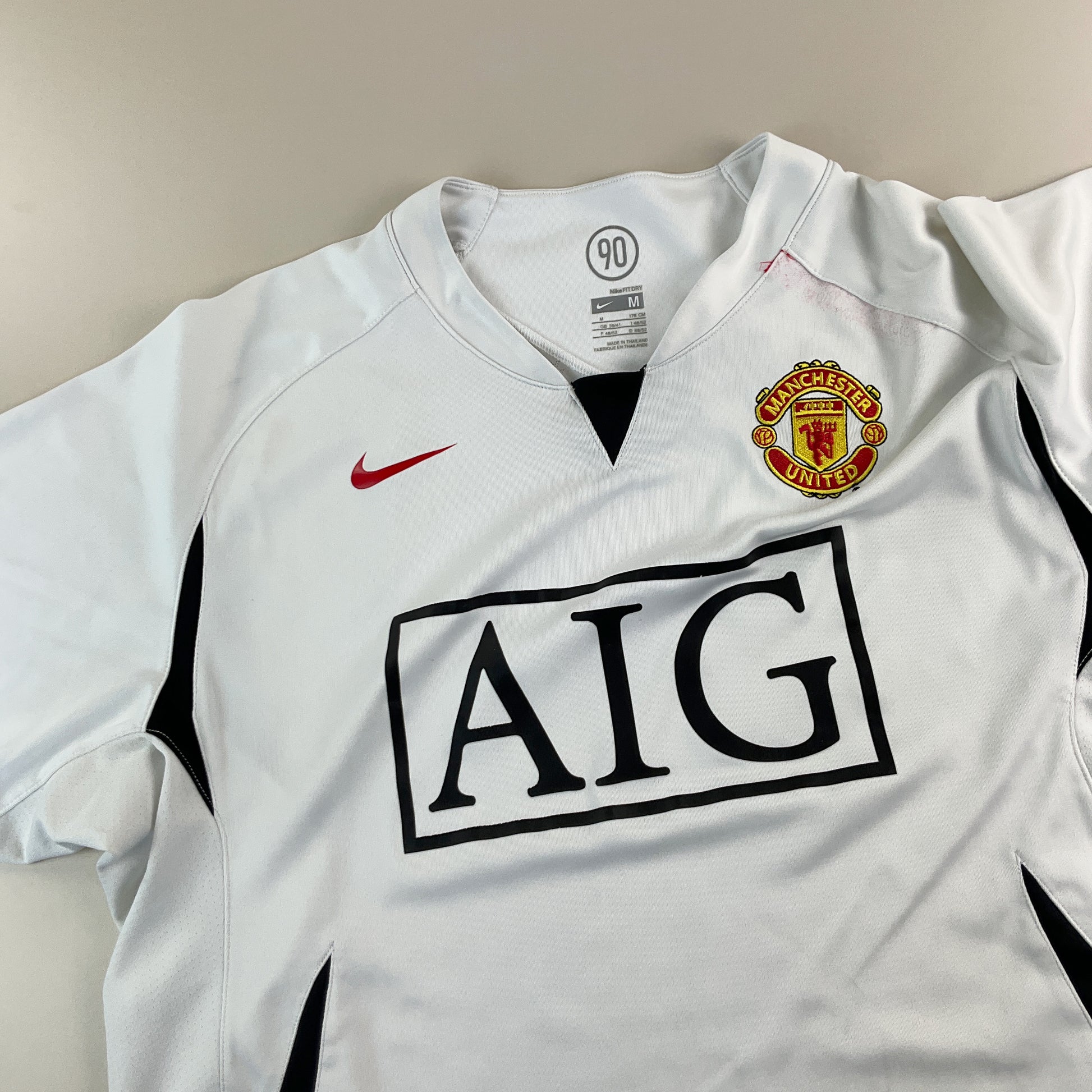 Nike Manchester United 2007 Fußball Trikot - Medium-NIKE-olesstore-vintage-secondhand-shop-austria-österreich