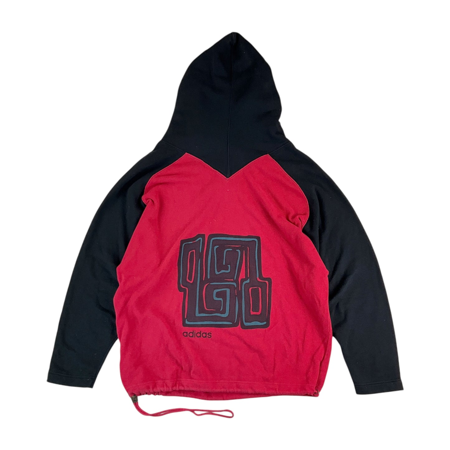 Adidas 90s 1/4 Zip Hoodie - Small-ADIDAS-olesstore-vintage-secondhand-shop-austria-österreich