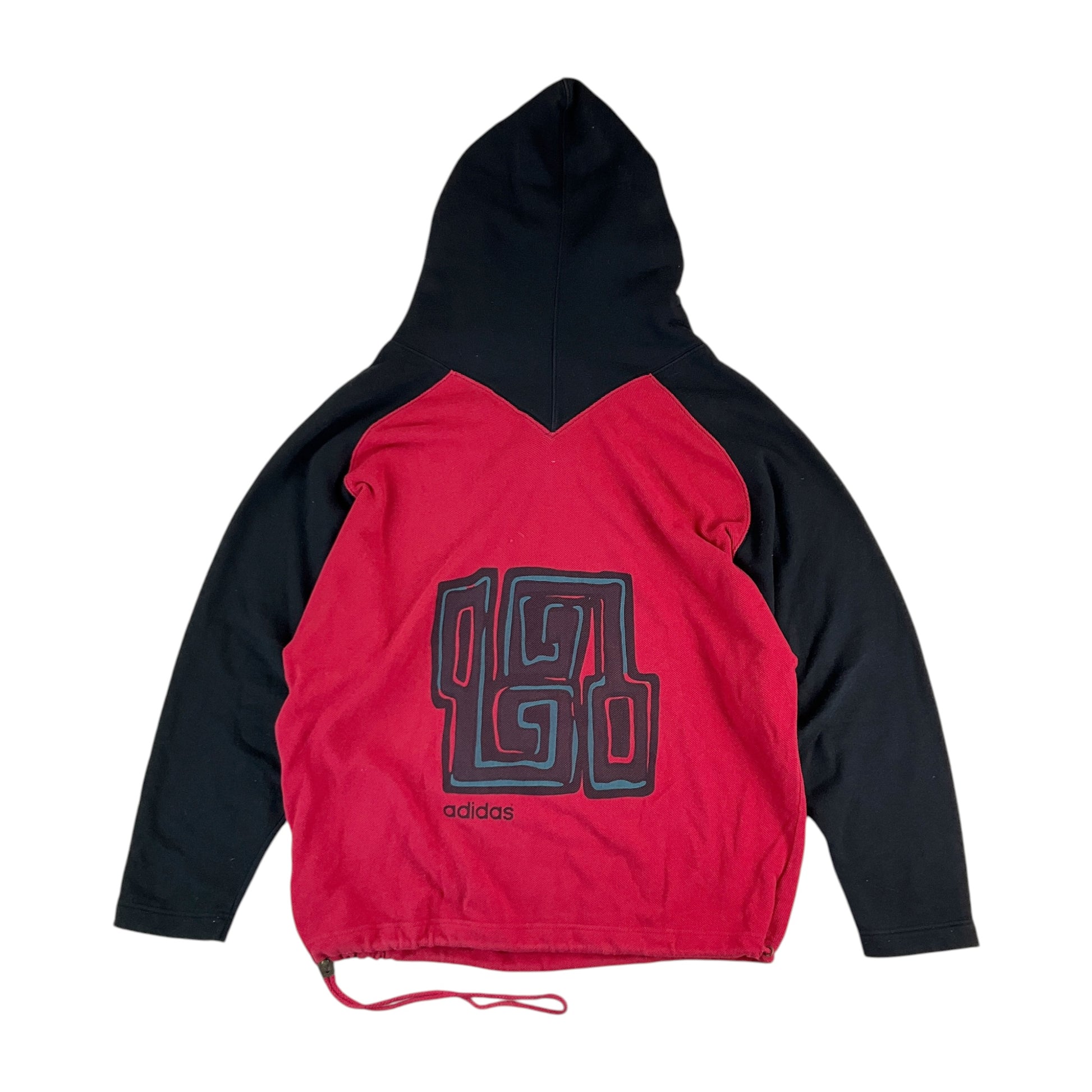 Adidas 90s 1/4 Zip Hoodie - Small-ADIDAS-olesstore-vintage-secondhand-shop-austria-österreich