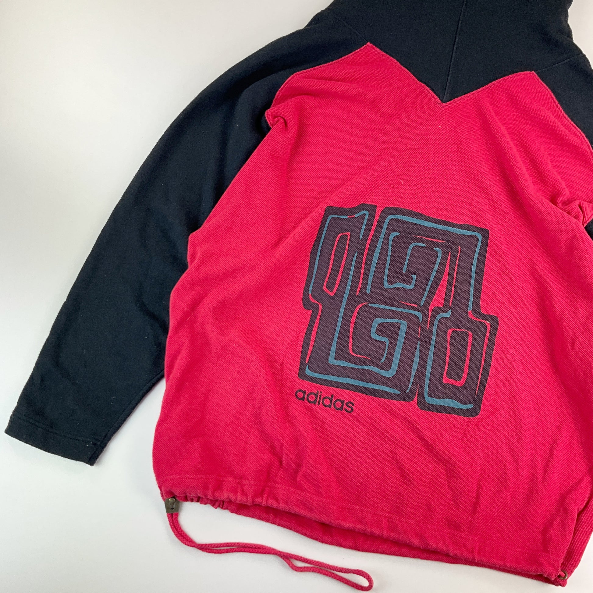 Adidas 90s 1/4 Zip Hoodie - Small-ADIDAS-olesstore-vintage-secondhand-shop-austria-österreich