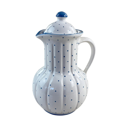 Gmundner Keramik Barock Krug Kanne Tupferl Blau 22cm-Gmundner Keramik-olesstore-vintage-secondhand-shop-austria-österreich
