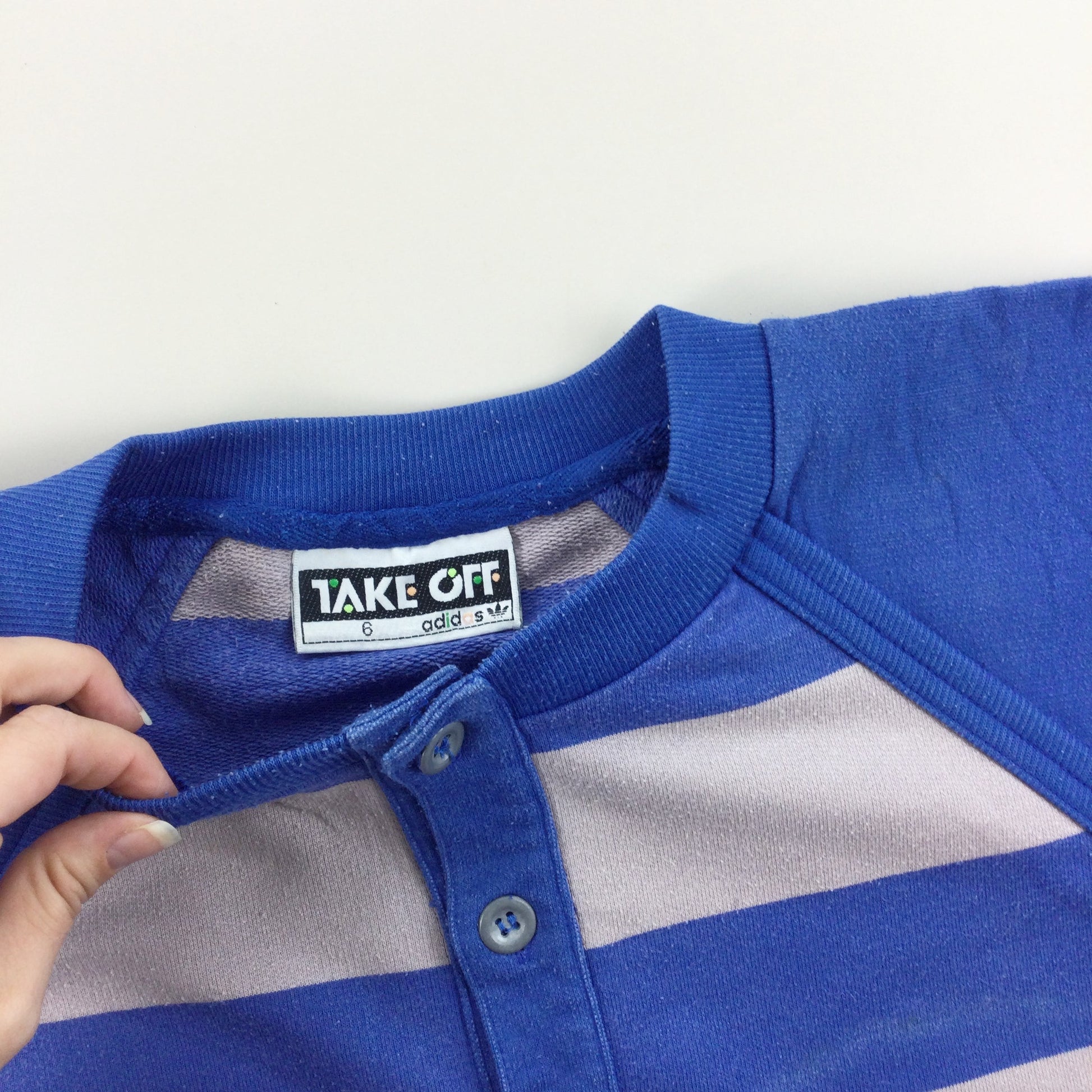 Adidas 80s Takeoff Sweatshirt - Large-Adidas-olesstore-vintage-secondhand-shop-austria-österreich