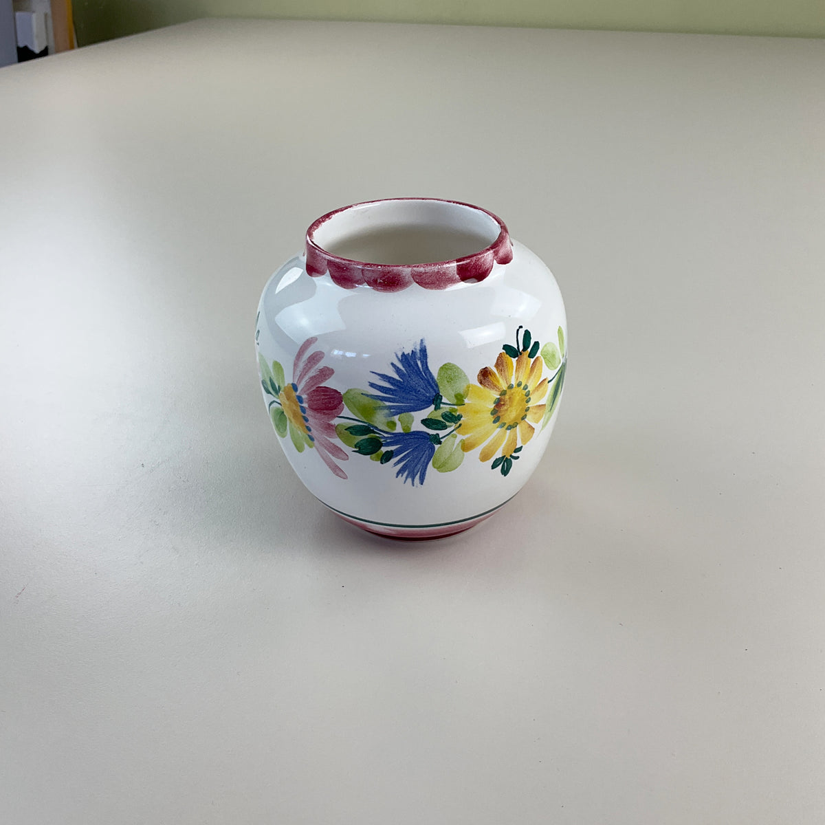 Gmundner Keramik 1980er Vase Bauernblume 10,5cm-Gmundner Keramik-olesstore-vintage-secondhand-shop-austria-österreich