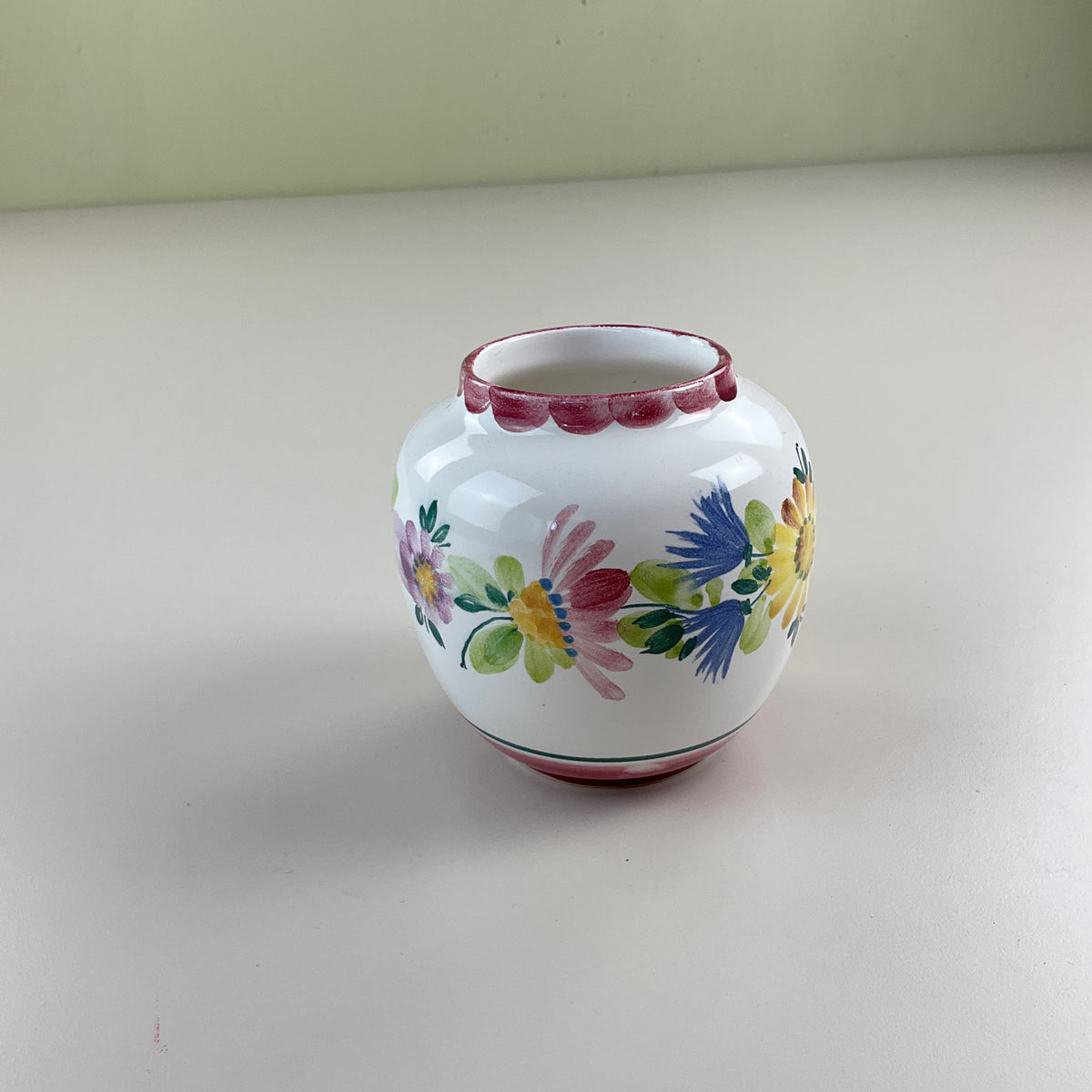 Gmundner Keramik 1980er Vase Bauernblume 10,5cm-Gmundner Keramik-olesstore-vintage-secondhand-shop-austria-österreich