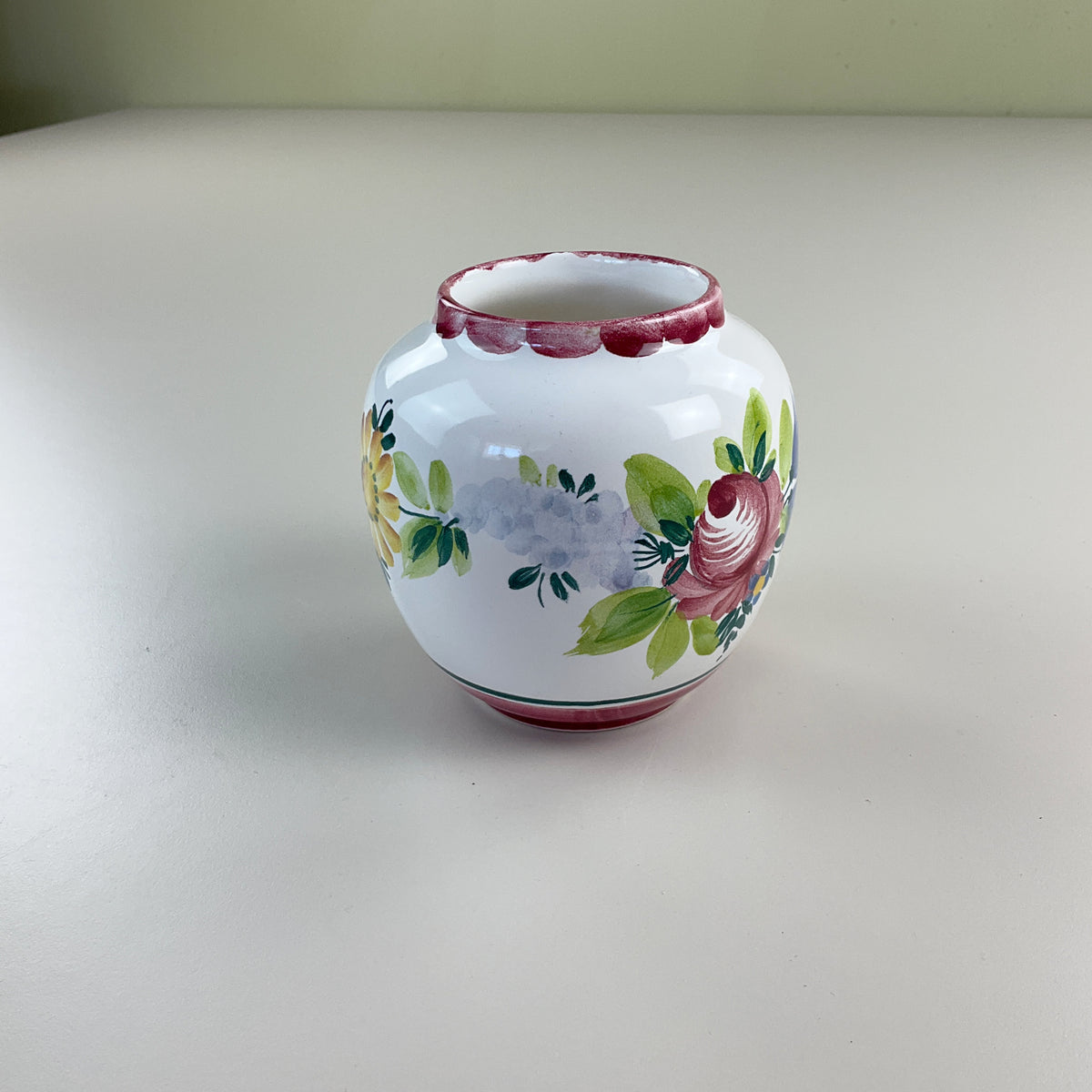 Gmundner Keramik 1980er Vase Bauernblume 10,5cm-Gmundner Keramik-olesstore-vintage-secondhand-shop-austria-österreich