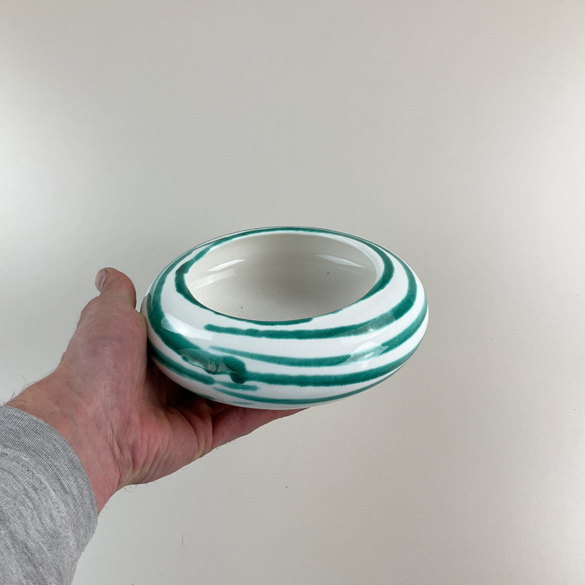 Gmundner Keramik Schüssel Grüngeflammt Ø20cm-Gmundner Keramik-olesstore-vintage-secondhand-shop-austria-österreich